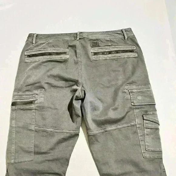 Polo Ralph Lauren Pants Cargo Jogger Zip Ankle Hiking Military Y2K Utility Khaki - Picture 13 of 14